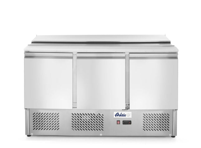 Saladette, dreitürig 380 L, Arktic, 230V/310W, 1365x700x(H)888mm - Salmgastro Onlineshop-232811-Hendi-8711369232811