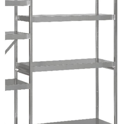 SARO Anbauregal 1175 x 600 x 1800mm 4 glatte Böden - Salmgastro Onlineshop-487-3085-Saro-4017337062164