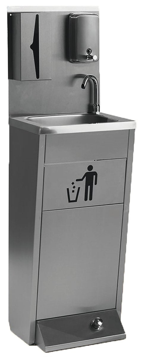 SARO Autonomes Handwaschbecken m. Fußbedienung; fahrbar - Salmgastro Onlineshop-471-1000-Saro-4017337054800