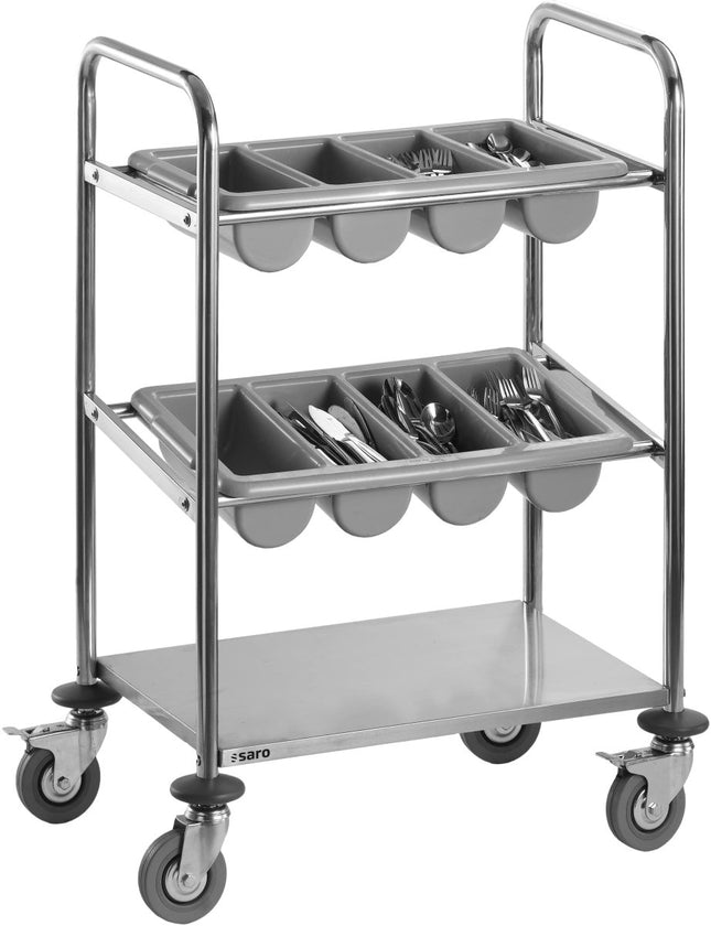 SARO Besteckwagen Modell INES - Salmgastro Onlineshop-213-4005-Saro-4017337213924