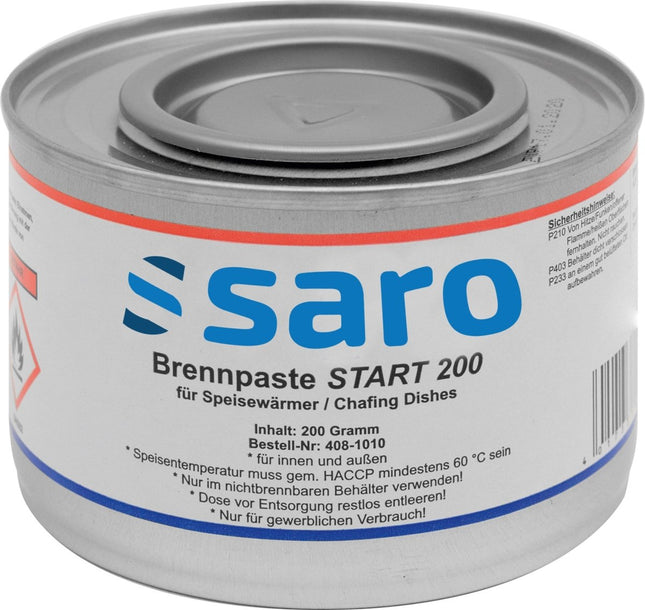 SARO Brennpaste START 200, 200-Gramm-Dose - Salmgastro Onlineshop-408-1010-Saro-4017337408016