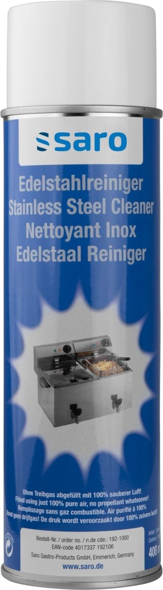 SARO Edelstahl-Reiniger R 50, 400 ml - Salmgastro Onlineshop-192-1000-Saro-4017337192106