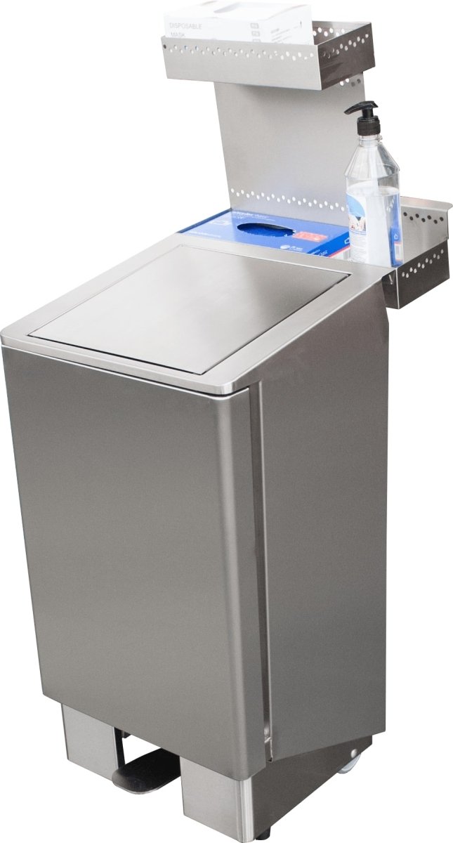 SARO Edelstahlmülleimer 60 Liter, Modell Apollo - Salmgastro Onlineshop-700-4800-Saro-4017337054428