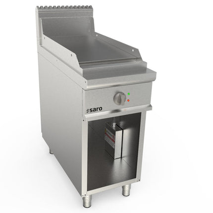 SARO Elektrogriddleplatte 400mm breit Stand glatt Modell LQ / FTE2BAL - Salmgastro Onlineshop-423-8725-Saro-4017337063161