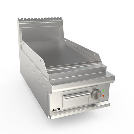SARO Elektrogriddleplatte 400mm breit Tisch glatt Modell LQ / FTE2BBLK - Salmgastro Onlineshop-423-8700-Saro-4017337063116