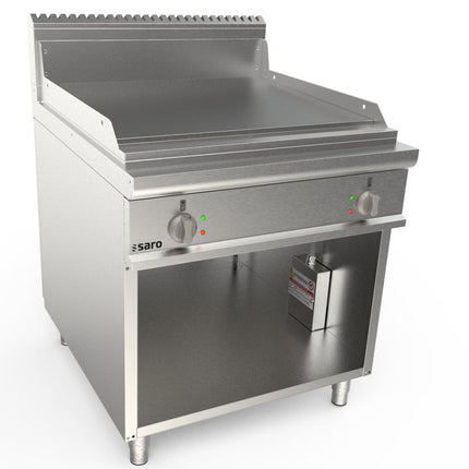 SARO Elektrogriddleplatte 800mm breit Stand glatt Modell LQ / FTG4BAL - Salmgastro Onlineshop-423-8735-Saro-4017337063185
