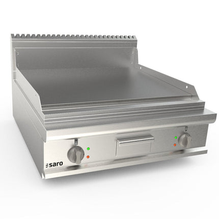 SARO Elektrogriddleplatte 800mm breit Tisch glatt Modell LQ / FTE4BBL - Salmgastro Onlineshop-423-8710-Saro-4017337063130