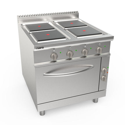 SARO Elektroherd + Ofen 4 Platten Modell LQ / CQE4LE - Salmgastro Onlineshop-423-8215-Saro-4017337062874