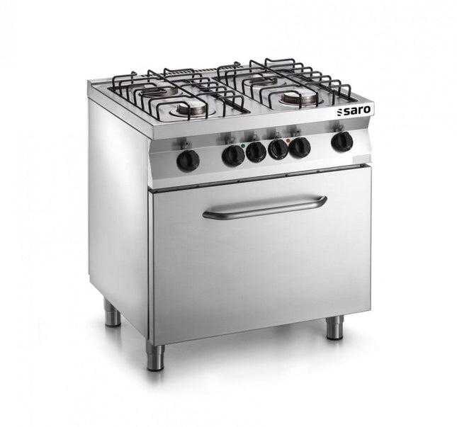 SARO Fast-Serie Gasherd mit Elektrobackofen Modell F7/FUG4LE - Salmgastro Onlineshop-423-1620-Saro-4017337048601