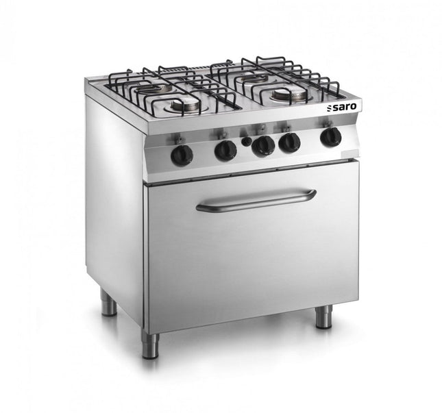 SARO Fast-Serie Gasherd mit Gasbackofen Modell F7/FUG4LO - Salmgastro Onlineshop-423-1610-Saro-4017337048588