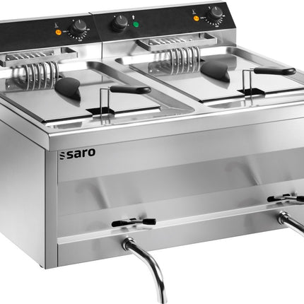 SARO Fritteuse Tischmodell GASTROLINE 12+12V - Salmgastro Onlineshop-172-4035-Saro-4017337173013