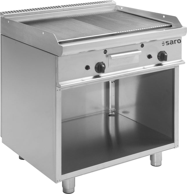 SARO Gas-Griddleplatte mit offenem Unterbau Modell E7/KTG2BAM - Salmgastro Onlineshop-423-1205-Saro-4017337423415