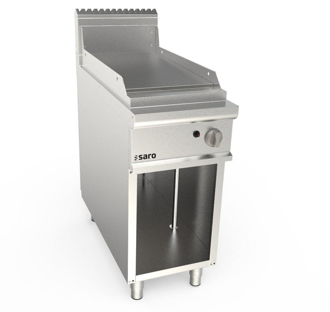SARO Gasgriddleplatte 400mm breit Standgerät glatt Modell LQ / FTG2BAL - Salmgastro Onlineshop-423-8625-Saro-4017337063062