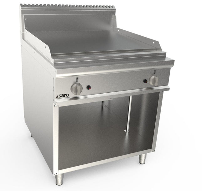 SARO Gasgriddleplatte 800mm breit Standgerät glatt Modell LQ / FTG4BAL - Salmgastro Onlineshop-423-8635-Saro-4017337063086