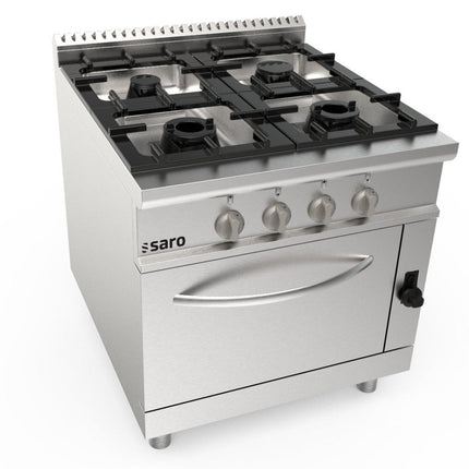 SARO Gasherd +Gasofen 4 Brenner Modell LQ / CUG4NG - Salmgastro Onlineshop-423-8015-Saro-4017337062744