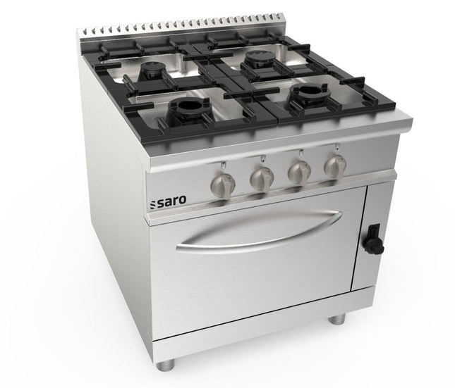 SARO Gasherd +Gasofen 4 Brenner Modell LQ / CUG4NG - Salmgastro Onlineshop-423-8015-Saro-4017337062744