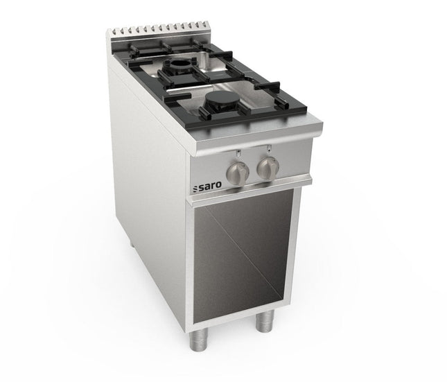 SARO Gasherd offener Unterbau 2 Brenner Modell LQ / CUG2BA - Salmgastro Onlineshop-423-8000-Saro-4017337062713