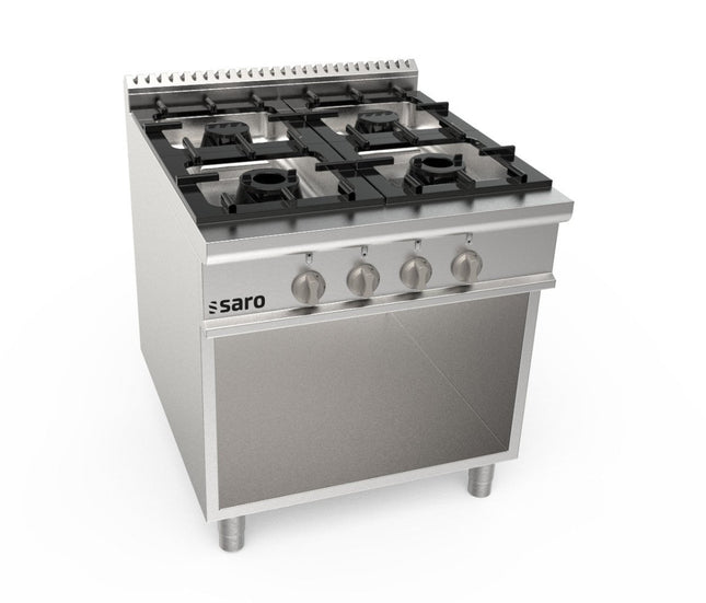 SARO Gasherd offener Unterbau 4 Brenner Modell LQ / CUG4BA - Salmgastro Onlineshop-423-8005-Saro-4017337062720