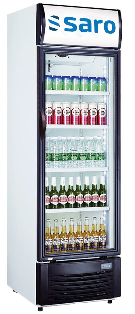 SARO Getränkekühlschrank mit Werbetafel, Modell GTK 382 - Salmgastro Onlineshop-437-1013-Saro-4017337044337