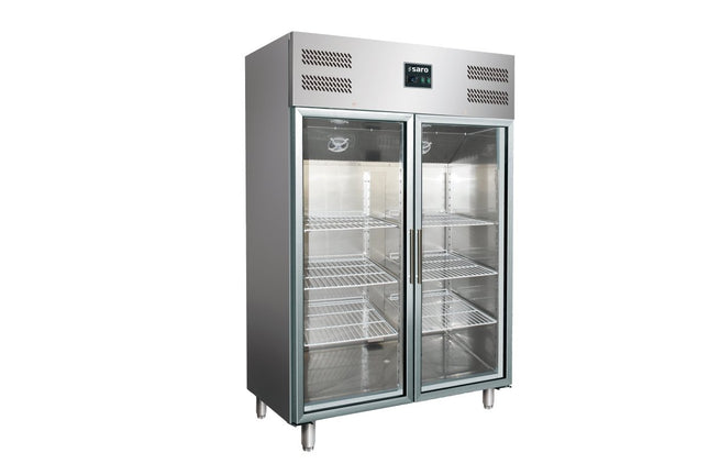 SARO Gewerbekühlschrank mit Glastüren - 2/1 GN, Modell GN 1200 TNG - Salmgastro Onlineshop-323-3104-Saro-4017337036585