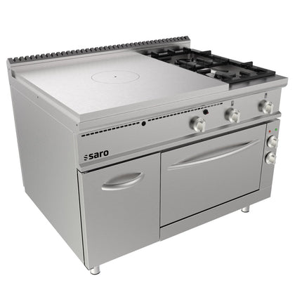SARO Glühplattenherd Elektroofen+ 2 Brenner +Tür Modell LQ / TPG6LE - Salmgastro Onlineshop-423-8125-Saro-4017337062836