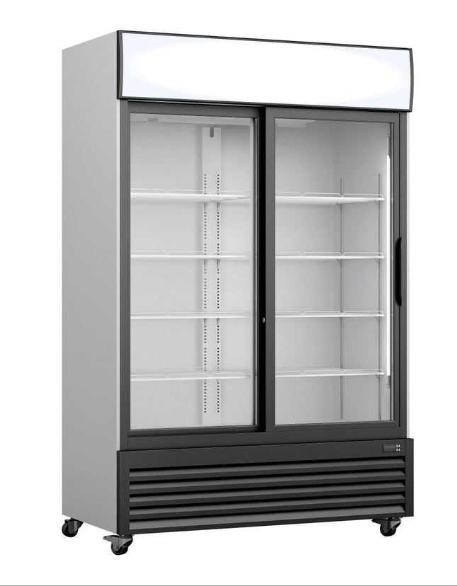 SARO Kühlschrank, Glasschiebetür. + Werbetafel, GTK 700 SD - Salmgastro Onlineshop-453-10075-Saro-4017337067022