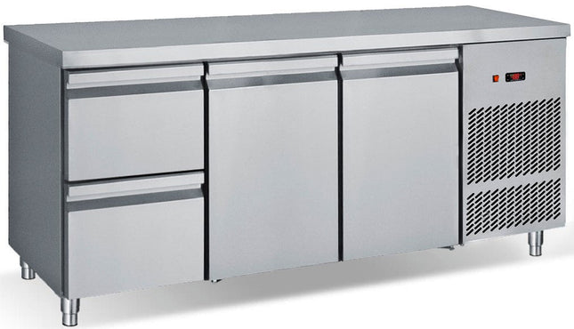 SARO Kühltisch, 2er Schubladen + 2 Türen Modell PG 185 1S2P - Salmgastro Onlineshop-496-1350-Saro-4017337064090