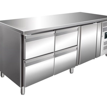 SARO Kühltisch mit 1 Tür und 2x 2er Schubladenset, Modell KYLJA 3140 TN - Salmgastro Onlineshop-323-10718-Saro-4017337324521