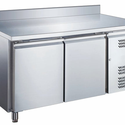 SARO Kühltisch mit 2 Türen und Aufkantung, Modell EGN 2200 TN - Salmgastro Onlineshop-465-4100-Saro-4017337056705