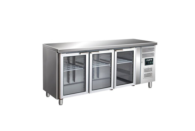 SARO Kühltisch mit 3 Glastüren, Modell GN 3100 TNG - Salmgastro Onlineshop-323-3152-Saro-4017337 037056