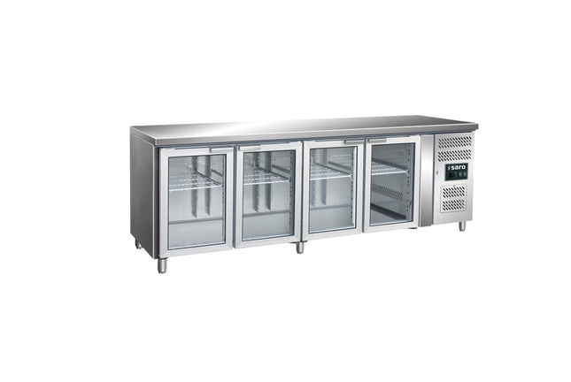 SARO Kühltisch mit 4 Glastüren, Modell GN 4100 TNG - Salmgastro Onlineshop-323-3154-Saro-4017337037063