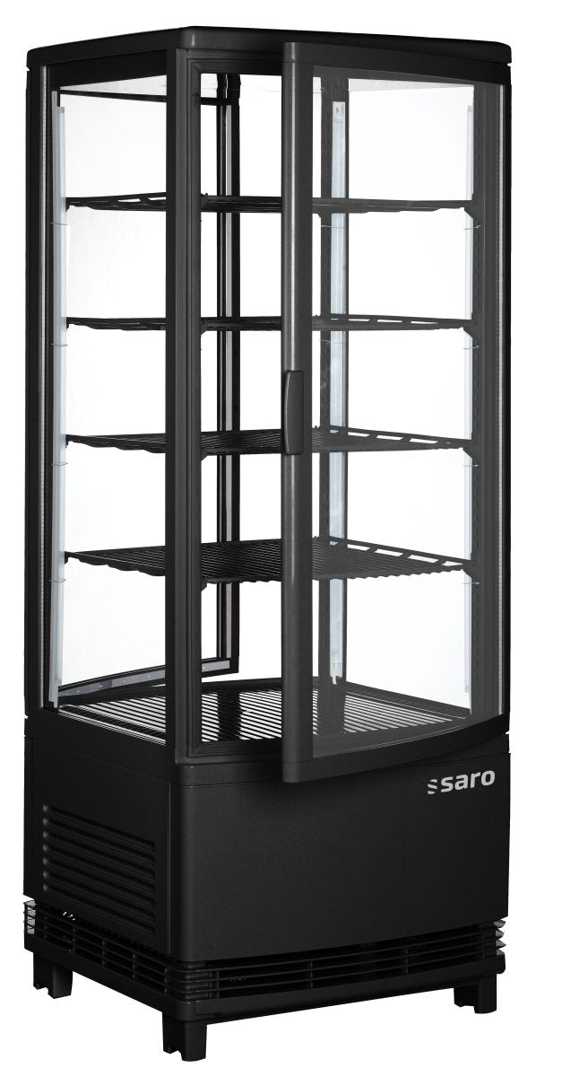 SARO Kühlvitrine mit Doppeltür, Modell SC 100 DT schwarz - Salmgastro Onlineshop-330-1015-Saro-4017337063314