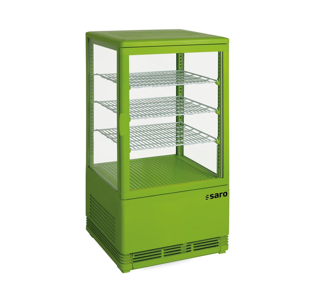 SARO Mini-Umluftkühlvitrine Modell SC 70 grün - Salmgastro Onlineshop-330-10041-Saro-4017337038817