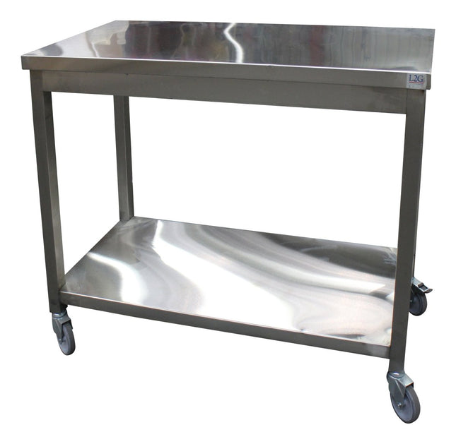 SARO Mobiler Arbeitstisch 2 Ebenen 600x600x850mm - Salmgastro Onlineshop-700-7655-Saro-4017337060740