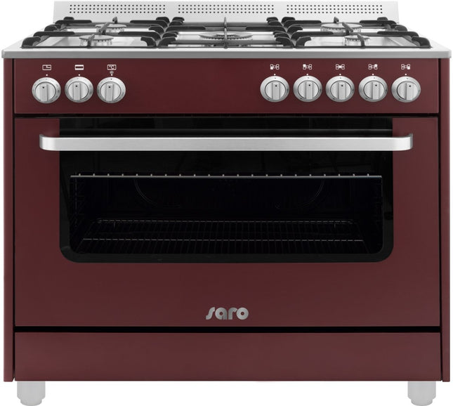 SARO Multifunktionsherd Gas/Elektro Modell TS95C61LVI bordeaux - Salmgastro Onlineshop-331-10555-Saro-4017337331505