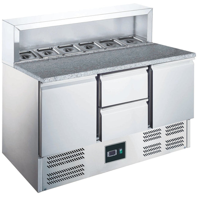 SARO Pizzatisch mit Aufsatz Modell EPS 903 2/2 - Salmgastro Onlineshop-465-1055-Saro-4017337050819
