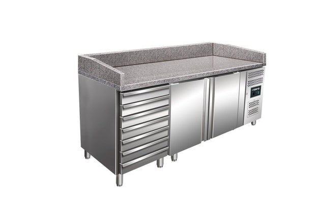 SARO Pizzatisch mit Schubl., MARGA PZ 2610 TN - Salmgastro Onlineshop-323-10921-Saro-4017337038596