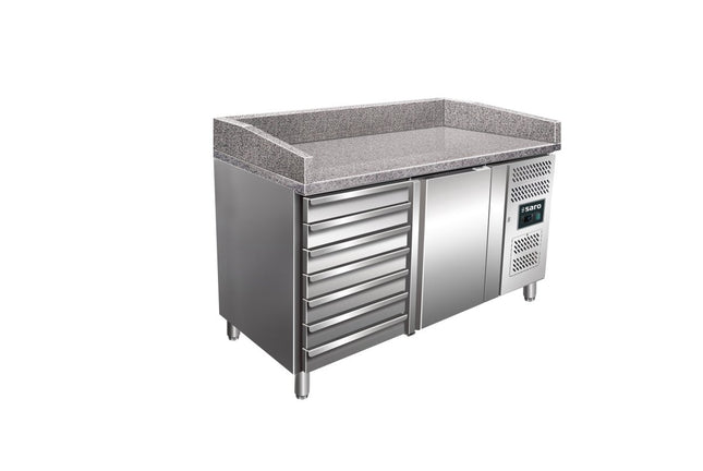 SARO Pizzatisch mit Schubladen, Modell MARGA PZ 1610 TN - Salmgastro Onlineshop-323-10911-Saro-4017337038589
