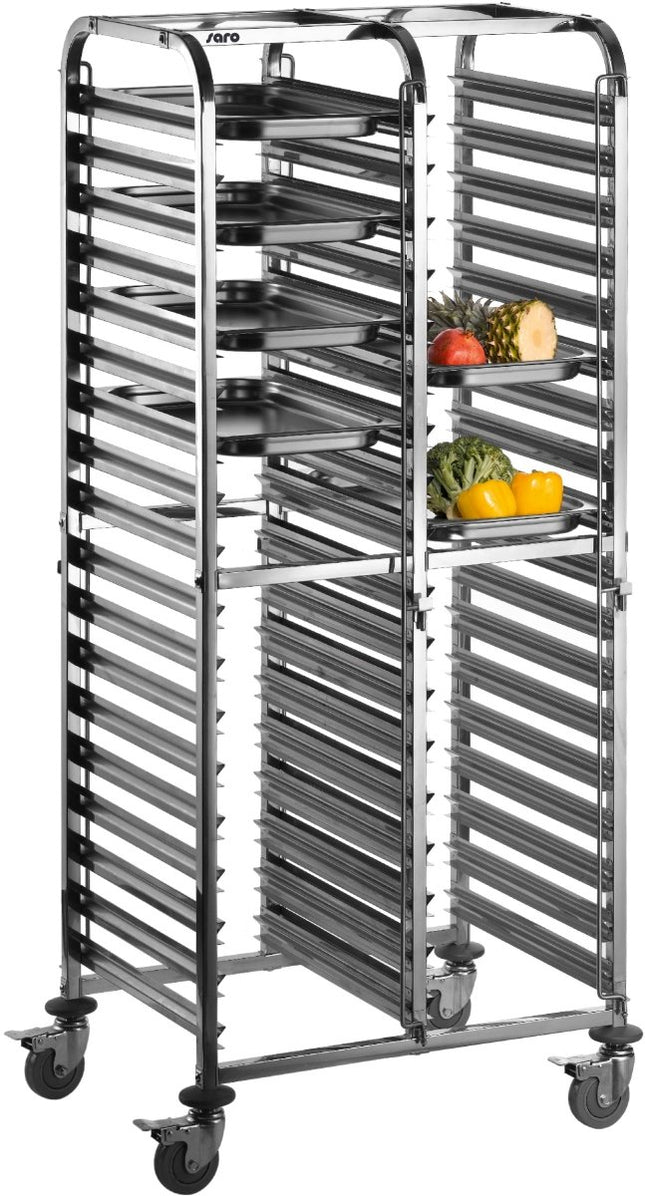SARO Regalwagen für Backbleche 600 x 400 mm Modell LIAM DUO - Salmgastro Onlineshop-350-1012-Saro-4017337350056