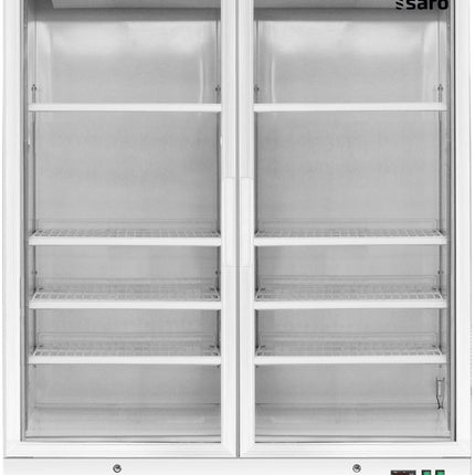 SARO Tiefkühlschrank mit 2 Glastüren, Modell D 920 - weiß - Salmgastro Onlineshop-323-4160-Saro-4017337323814