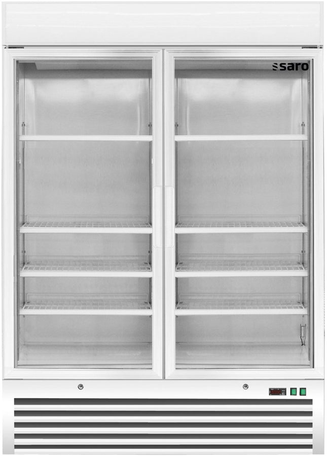 SARO Tiefkühlschrank mit 2 Glastüren, Modell D 920 - weiß - Salmgastro Onlineshop-323-4160-Saro-4017337323814