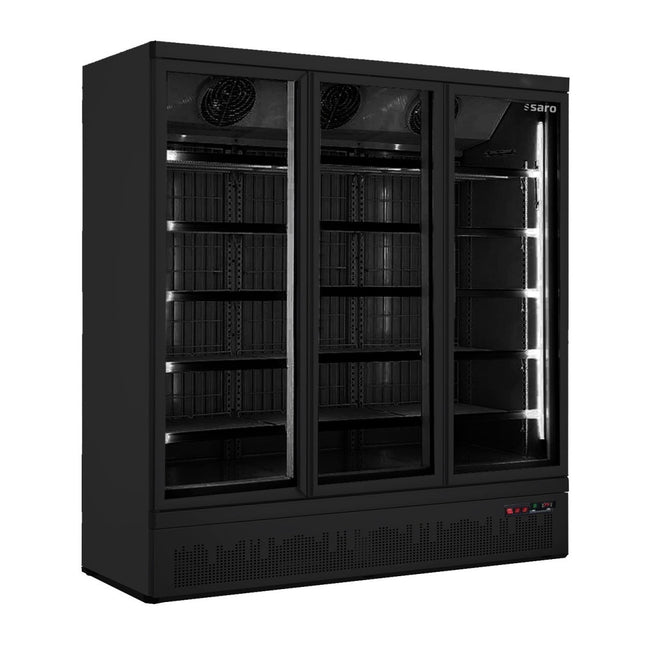 SARO Tiefkühlschrank mit 3 Glastüren, Modell GTK 1480 S - schwarz - Salmgastro Onlineshop-453-10251-Saro-4017337056897