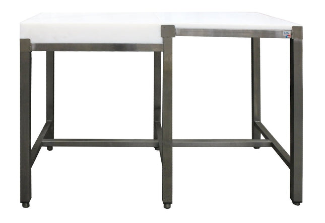 SARO Zerlegetisch mit Hackblock ohne Aufkantung 1800x600 mm - Salmgastro Onlineshop-700-7725-Saro-4017337060146