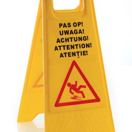 Schild Rutschgefahr, HENDI, 300x460x(H)615mm - Salmgastro Onlineshop-663950-Hendi-8711369663950
