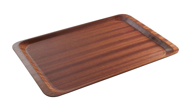 Serviertablett Woodform, HENDI, Euronorm, Mahagoni, 370x530mm - Salmgastro Onlineshop-507117-Hendi-8711369507117