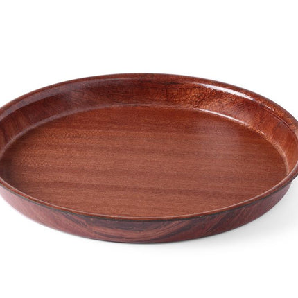 Serviertablett Woodform, HENDI, Mahagoni, ø360x(H)30mm - Salmgastro Onlineshop-507766-Hendi-8711369507766