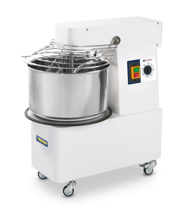 Spiralmischer mit festem Kopf und Schüssel, HENDI, 35 kg/h, 10L, 230V/370W, 290x590x(H)580mm - Salmgastro Onlineshop-226315-Hendi-8711369226315