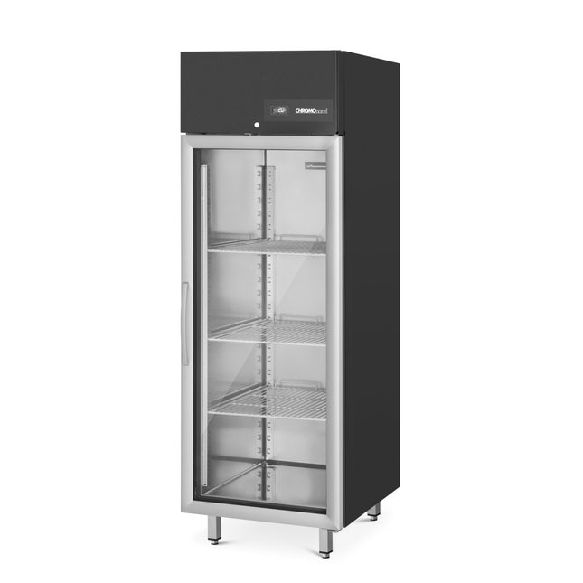 STAR-BLACK-Kühlschrank BR 650 mit Glastür - Salmgastro Onlineshop-CHKMN065S0V1-Chromonorm-