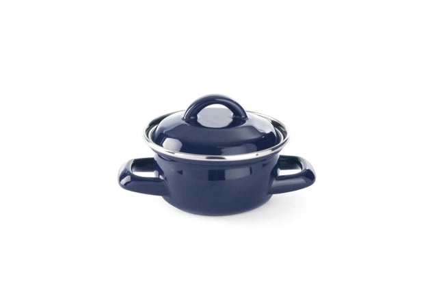 Suppen-/Sossentöpfchen - mit Deckel, HENDI, blau, 0,5L, Blau, ø115x(H)95mm - Salmgastro Onlineshop-625804-Hendi-8711369625804