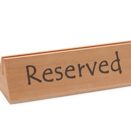 Tischschild Reserviert, HENDI, "reserved", 152x44x(H)44mm - Salmgastro Onlineshop-664308-Hendi-8711369664308
